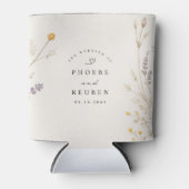 エレガントな野の花の結婚式 缶クーラー (正面)