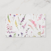 エレガントな野の花の花束を添えて、ぜひレシピをお持ちください エンクロージャーカード (裏面)