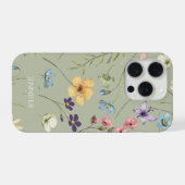 エレガントな野の花+野生の花+フラワーフラワー オーダーメイド iPhoneケース (裏面横)