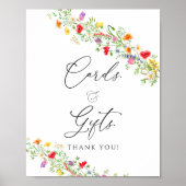エレガントな野生の花のカードとギフトのポスター ポスター (正面)