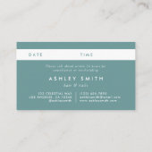 エレガントな野生の花畑 予約カード (裏面)