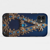 エレガントな金の装飾文字A Case-Mate iPhoneケース (裏面(横))