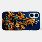 エレガントな金の装飾文字A Case-Mate iPhoneケース (裏面 (横))