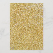 エレガントな金ゴールドのグリッターの結婚式メニューカード メニュー (裏面)