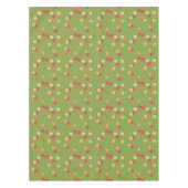 エレガントな金ゴールドのグリッターの赤い緑のクリスマスの紙吹雪 テーブルクロス (正面)