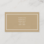 エレガントな金ゴールドのグリッターの輝きの名刺 名刺 (裏面)