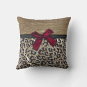 エレガントな金ゴールドのチータのプリント クッション (裏面)