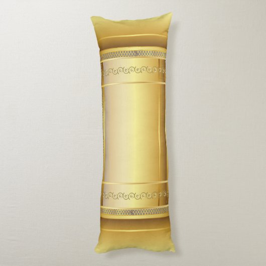 エレガントな金ゴールドのデザイン ボディピロー (裏面 (縦))