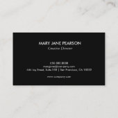 エレガントな金ゴールドのピンクの水彩画ブラシストローク 名刺 (裏面)