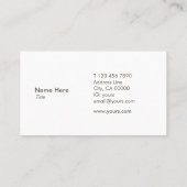 エレガントな金ゴールドの円のグリッターの名刺 名刺 (裏面)