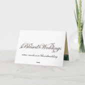 エレガントな金ゴールドの孔雀は感謝していしています サンキューカード (裏面)