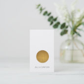 エレガントな金ゴールドの点の名刺 名刺 (スタンド正面)