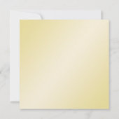 エレガントな金ゴールドの花夫人及び夫人結婚式招待状 招待状 (裏面)