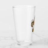 エレガントな金ゴールドの（紋章の）フラ・ダ・リの記号 タンブラーグラス (右)