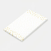 エレガントな金ゴールドホイルの紙吹雪の点 ポストイット (アングル)