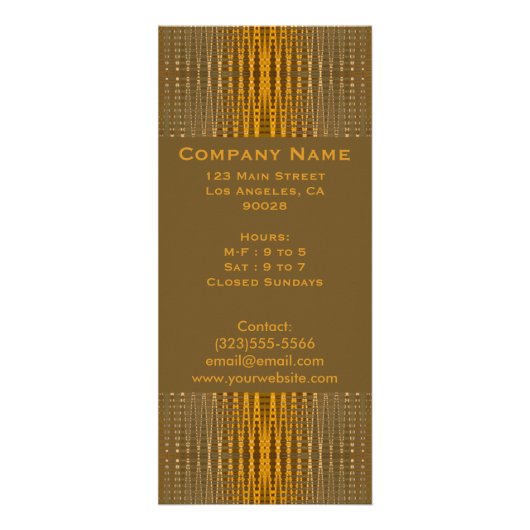 エレガントな金ゴールド ラックカード (正面)