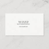 エレガントな金ゴールド 名刺 (裏面)