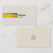 エレガントな金ゴールド 名刺 (正面/裏面)