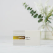 エレガントな金ゴールド 名刺 (スタンド正面)