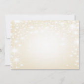 エレガントな金休日のパーティの招待状 招待状 (裏面)