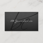 エレガントな金属(モノグラム-紀元前に) 名刺 (裏面)