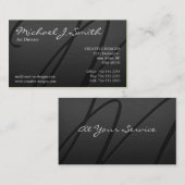 エレガントな金属 名刺 (正面/裏面)