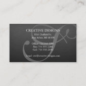 エレガントな金属 名刺 (裏面)