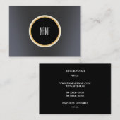 エレガントな金属 名刺 (正面/裏面)