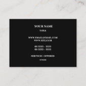 エレガントな金属 名刺 (裏面)