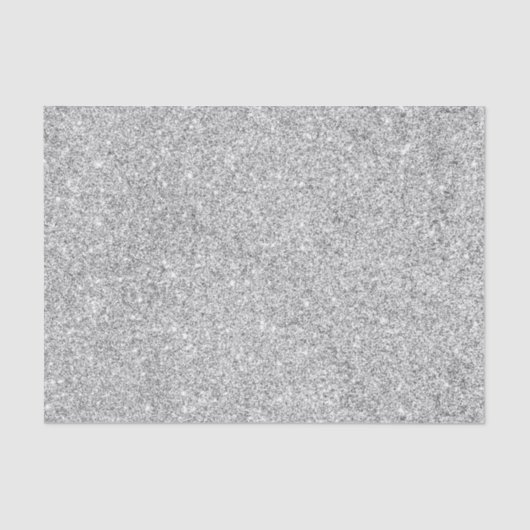 エレガントな銀製のグリッター 薄葉紙 (正面)