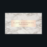 エレガントな銅のばら色の金ゴールド及び大理石のイベント・プランナ 名刺<br><div class="desc">かわいらしく、スタイリッシュでフェイクな銅のばら色の金ゴールドおよび大理石の名刺。</div>