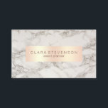 エレガントな銅のばら色の金ゴールド及び大理石のイベント・プランナ 名刺<br><div class="desc">かわいらしく、スタイリッシュでフェイクな銅のばら色の金ゴールドおよび大理石の名刺。</div>