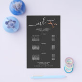 エレガントな銅色のローズゴールドのはさみ ヘアスタイリスト チラシ (シングル)