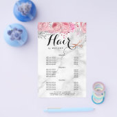 エレガントな銅色ローズゴールドのはさみ ヘアスタイリスト チラシ (シングル)