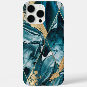 エレガントな銅色   女性らしい豪華なターコイズゴールドケース-M iPhone 16 PRO MAXケース