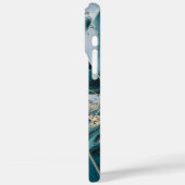 エレガントな銅色 | 女性らしい豪華なティールゴールドケース-M Case-Mate iPhoneケース (裏面 / 左)