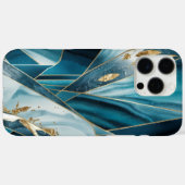 エレガントな銅色 | 華やかなテアルブルーゴールド Case-Mate iPhoneケース (裏面 (横))