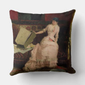 エレガントな鑑識家1883年(キャンバスの油) クッション (裏面)