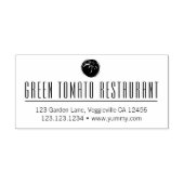 エレガントな長い名前カスタムロゴ返送先住所 ラバースタンプ (インプリント)