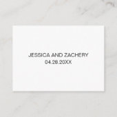 エレガントな離れウェディング私たちメッセージアドバイスカード アドバイスカード (裏面)