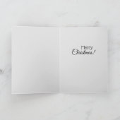 エレガントな雪のプレゼント かわいいクリスマスの感動 カード (内部)