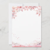 エレガントな雪の恋 招待状 (裏面)