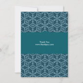 エレガントな雪の結晶のクリスマス (裏面)