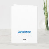 エレガントな雪の結晶の季節のご挨 カード (裏面)