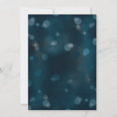 エレガントな雪の結晶エンゲージメントパーティー招待状 招待状 (裏面)