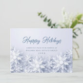 エレガントな雪の結晶 コーポレート クリスマス グリーティング (スタンド正面)