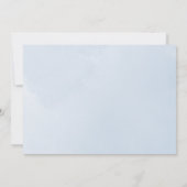 エレガントな雲と青空のスクリプト水彩 招待状 (裏面)