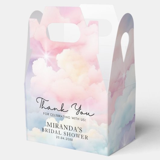 エレガントな雲の空のプリンセスシャワー フェイバーボックス (オープン)
