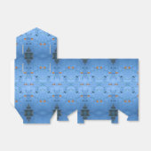 エレガントな青いアジアの海岸海洋に着想を得た フェイバーボックス (折り畳みなし)