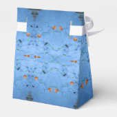 エレガントな青いアジアの海岸海洋に着想を得た フェイバーボックス (裏面サイド)